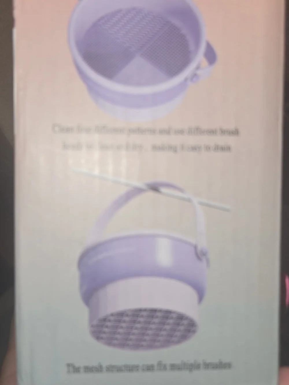 Purple Makeup Brush Holder Organizer